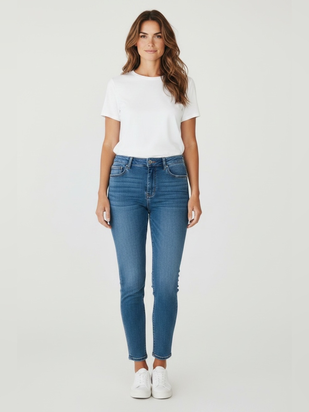 Isaac Mizrahi Hi Rise Pull on Jean Blue Jegging Size Medium NWT